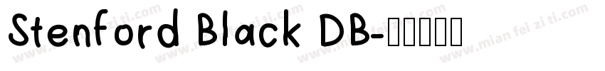 Stenford Black DB字体转换